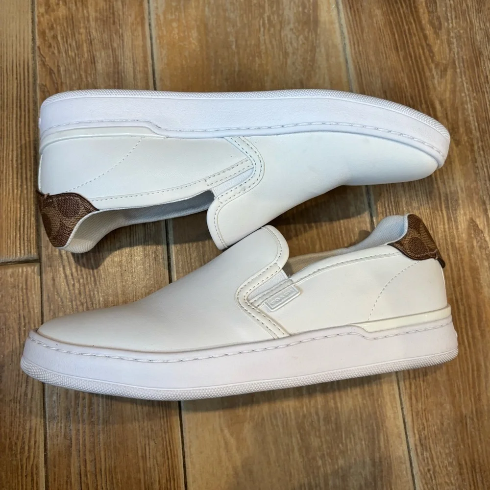 Coach White Slip-On Shoes - Picture 3 of 4